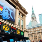 Traders at Frankfurt Stock Exchange amidst market fluctuations.