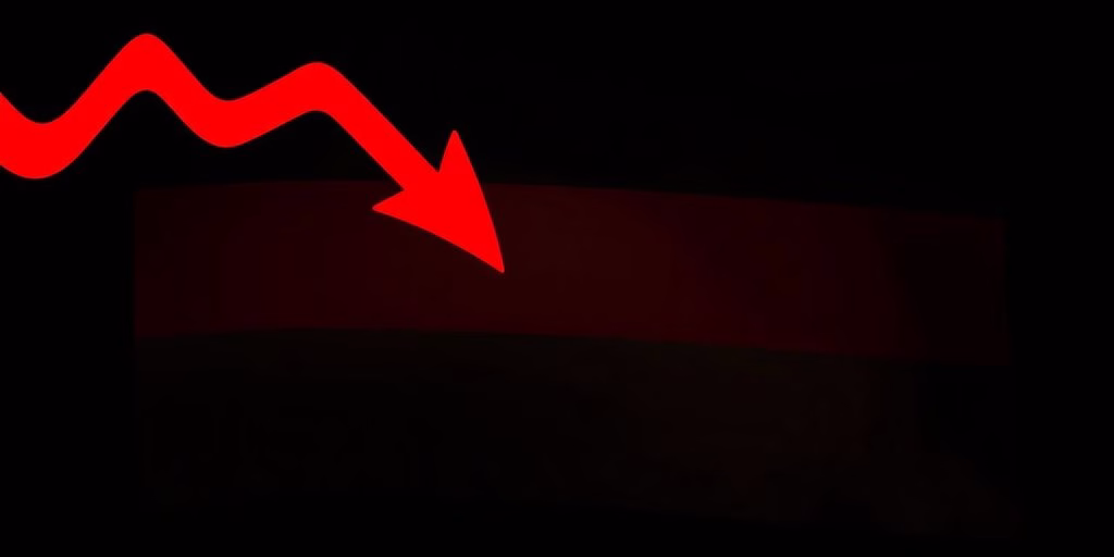 German flag with a downward arrow overlay.